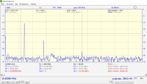 ум первый каскад Один тон на 50 ом 14МГц 200мв.png